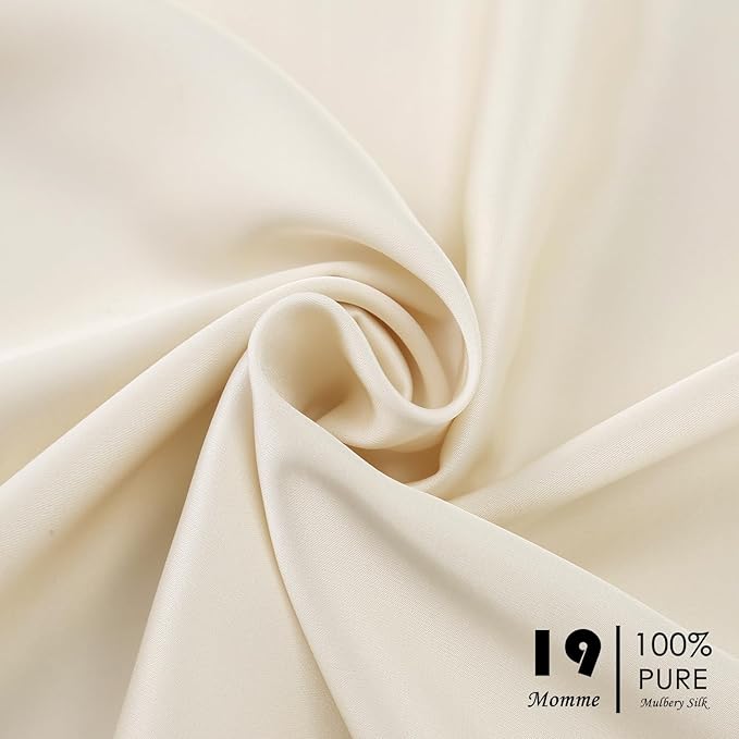 2 Pack 100％ Silk Pillowcase for Hair and Skin, Soft Breathable Smooth Cooling - Image 2