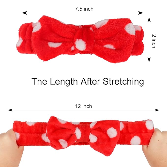 Casoty 12 Pcs Headbands for Makeup, Spa Gifts for Women, Soft Coral Fleece - Image 6