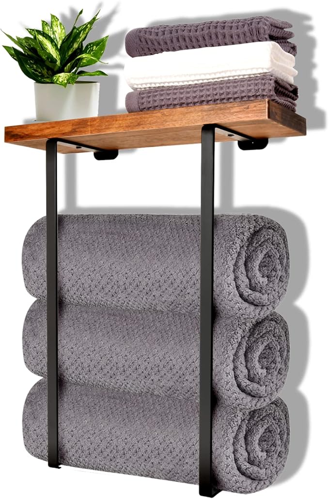 Joben Oligey Towel Racks for Bathroom Wall Decor, Bathroom Shelves, Small Towels by JobenOligey