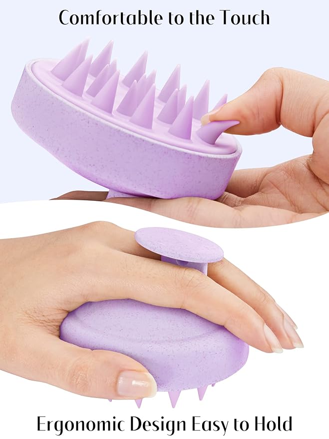 HEETA Scalp Massager Hair Growth, Soft Silicone Scalp Scrubber Shampoo Brush - Image 5