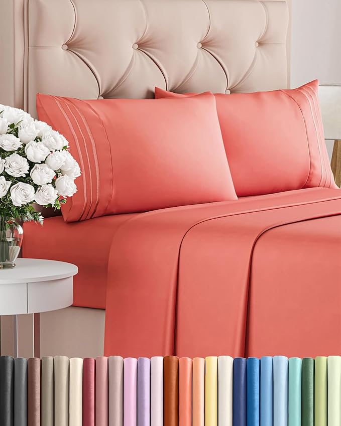 Queen Size 4 Piece Sheet Set by CGKUnlimited