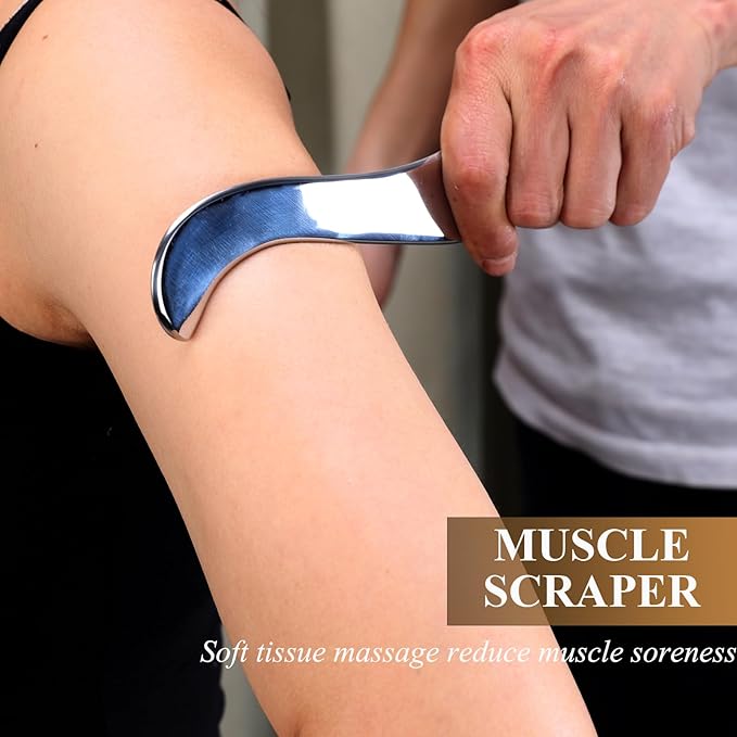 FeelFree Sport Stainless Steel Guasha Scraping Massage Tool-Muscle Scraper Tool - Image 2