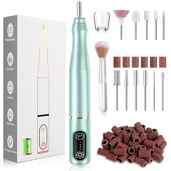 TUOBEO Cordless Nail Drill Electric Rechargeable File Kit, Professional Efile by TUOBEO