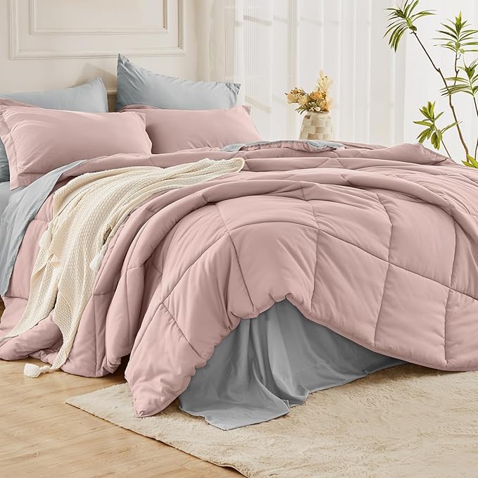 JOLLYVOGUE King Comforter Set, Ultra-Soft Bed in a Bag King Size 7 Pieces - Image 8