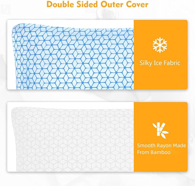 Love Attitude Shredded Memory Foam Pillows King Size Set of 2, Cooling Pillow - Image 3