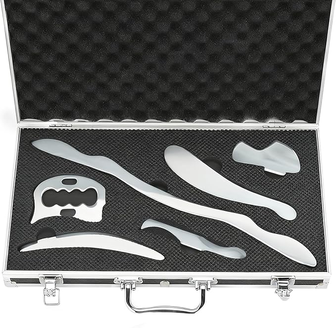 tonchean Gua Sha Scraping Massage Tool Set, 6-Piece Muscle Scraper IASTM Tool - Image 8