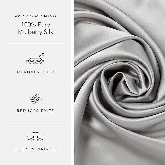 Fishers Finery 19mm 100% Pure Mulberry Silk Pillowcase, Quality Tested - Image 5