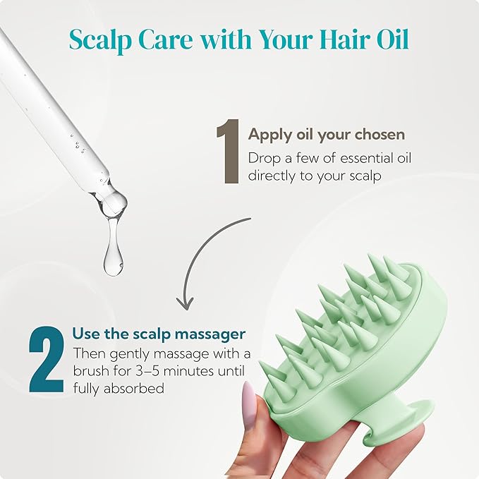 HEETA Scalp Massager Shampoo Brush 2 Pack, Soft Silicone Bristles to Remove - Image 6