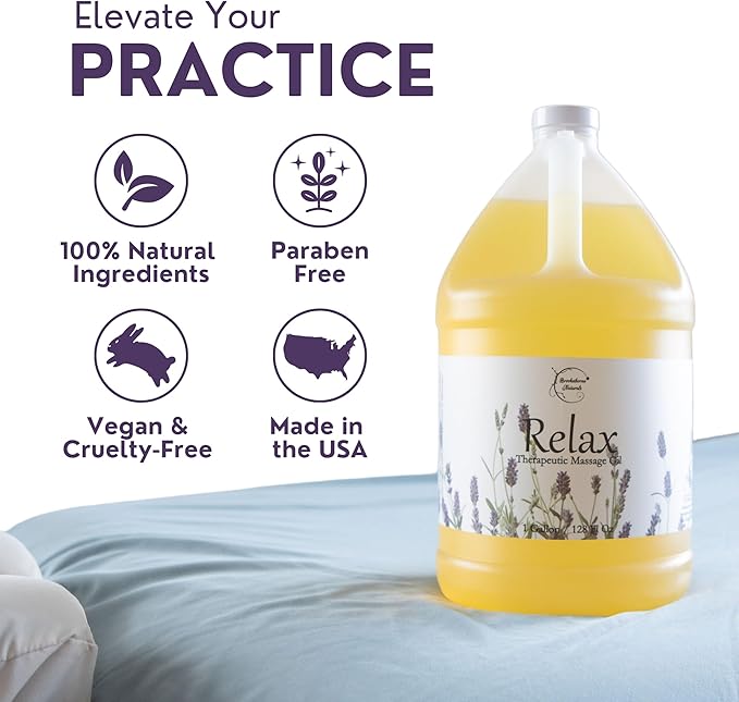 Relax Massage Oil for Massage Therapy | Professional Quality Oil - Image 2