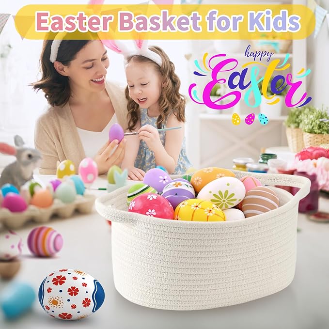 Happyiren Cute Woven Storage Basket - Image 9