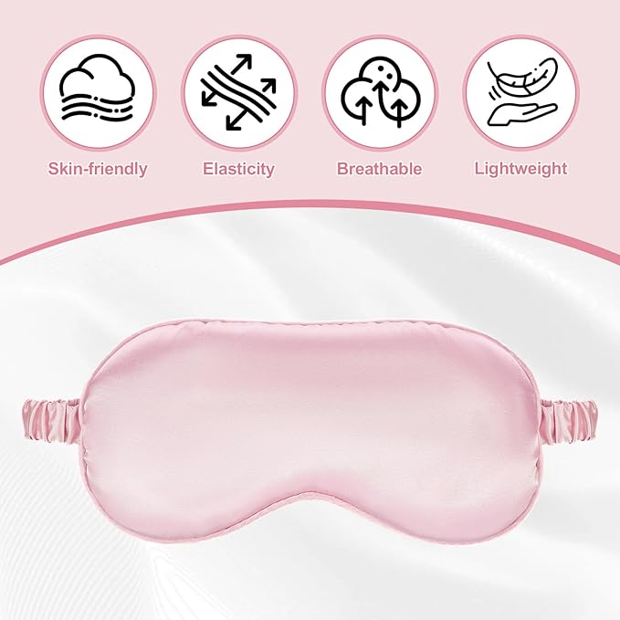 16 Pcs Satin Silk Eye Mask Blackout Sleeping Blindfolds Bulk Smooth Sleep Mask - Image 7