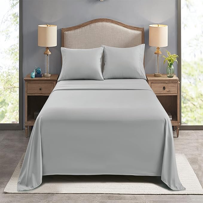 FreshCulture Full Flat Sheets Only, Soft Microfiber Bedding Sheets - Image 7