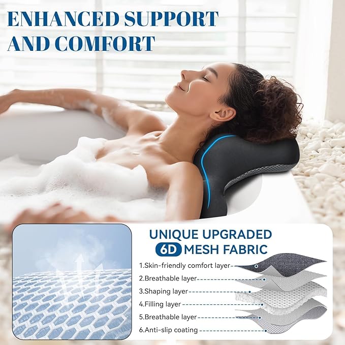 Full Body Bath Pillow for Bathtub, Thick & Luxury Bathtub Cushion - Image 8