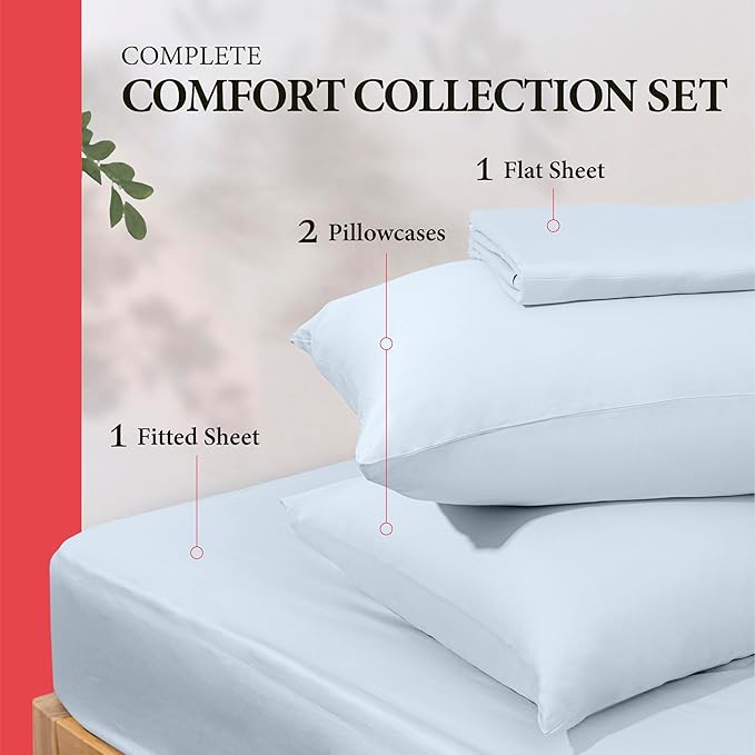 100% Egyptian Cotton Queen Size Sheet Set - Image 3