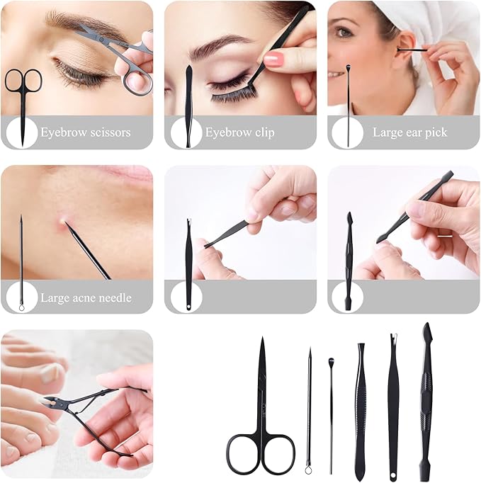 Nail Clippers Sets High Precisio Stainless Steel Nail Cutter Pedicure Kit Nail - Image 4