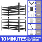 cynnda 4-Tier 60" W X 24" D X 60" H Garage Shelves 2500LBS Heavy Duty Shelving Adjustable Basement Storage Garage Shelf Metal Storage Rack Units Industrial Shelving