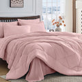HEVUMYI Dusty Pink Full Comforter Set by HEVUMYI
