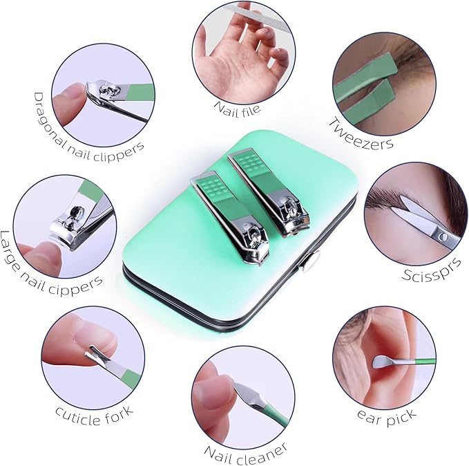 Manicure Set 8 in 1 Nail Clipper Set, Fingernail & Toenail Clippers, Manicure - Image 5