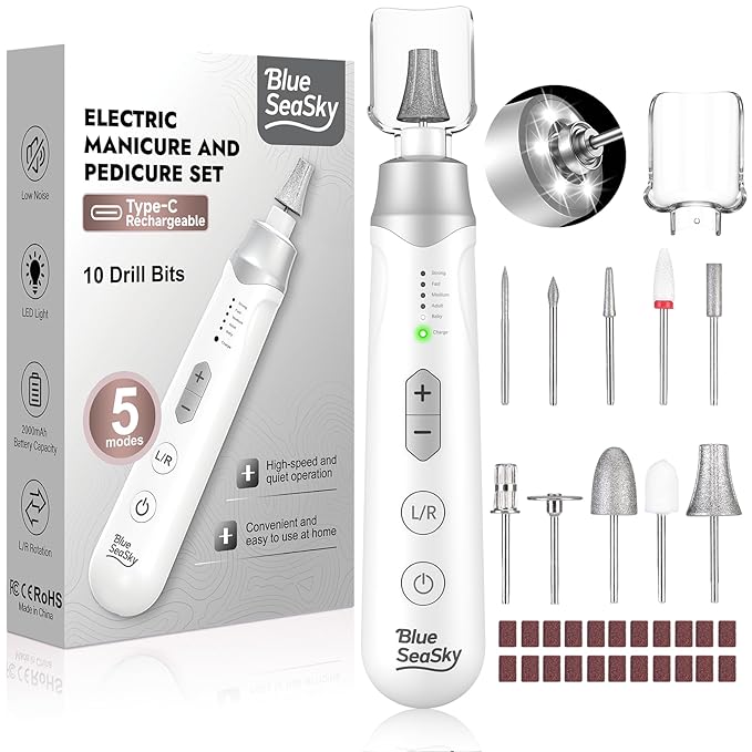 Professional Electric Nail Drill 2000mAH Portable Cordless Electric Nail File by Unknown