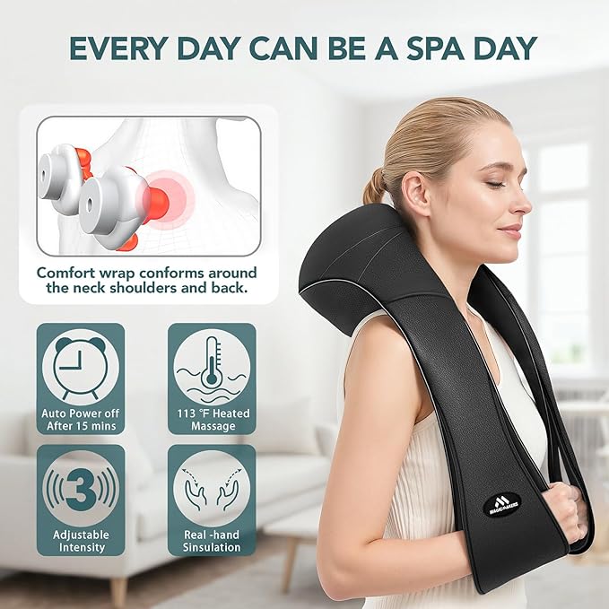 MagicMakers Electric Shiatsu Neck Massager - Image 8