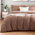 NEXHOME PRO Duvet Cover Set 100% Washed Cotton Oversized King 120"x98" Linen by NEXHOMEPRO