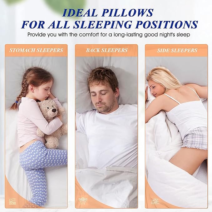 MZOIMZO Bed Pillows for Sleeping- Standard Size, Cooling Hotel Quality - Image 6