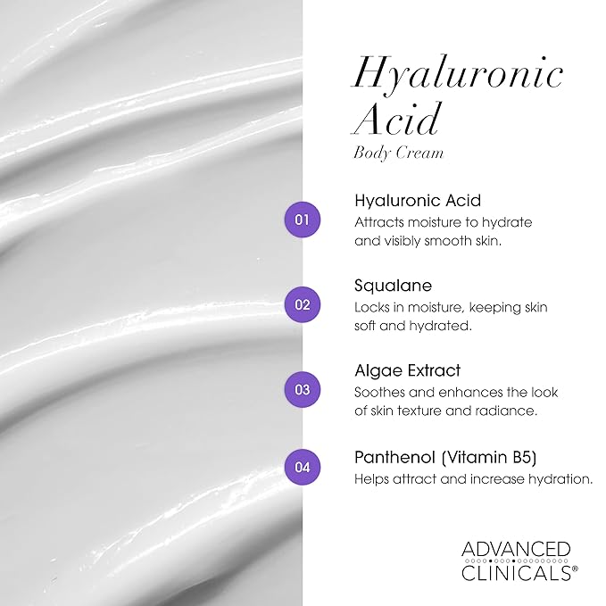 Advanced Clinicals Collagen Peptides Body Lotion + Hyaluronic Acid Moisturizer - Image 8