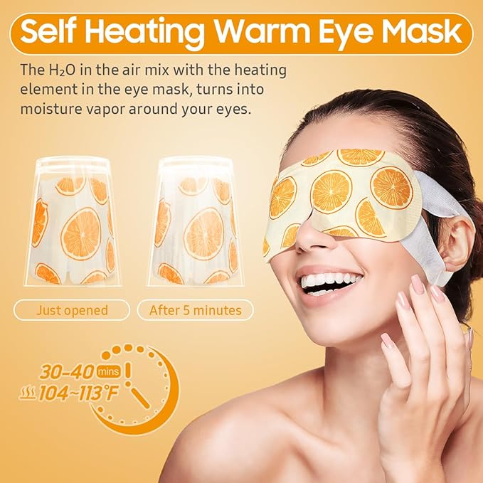 BeHoomi 30Packs Steam Eye Mask, Heated Eye Mask Warm Compress - Image 5