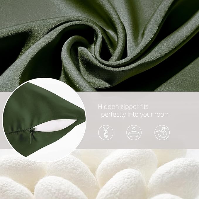 Silk Pillow Cases 2 Pack Mulberry Silk Pillowcase Soft Breathable Both Sided - Image 6