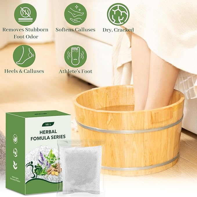 Epsom Salt Foot Soak, Dead Sea Salt Spa Pedicure Care Softens Thick Calluses & - Image 5