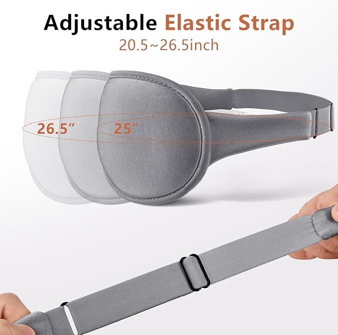 Sleep Mask for Side Sleeper Women Men, Eye Mask for Sleeping Light Blocking - Image 3