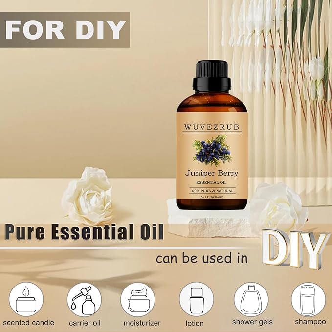 Juniper Berry Essential Oils, 60ML Pure and Natural Essential Oil - Image 3