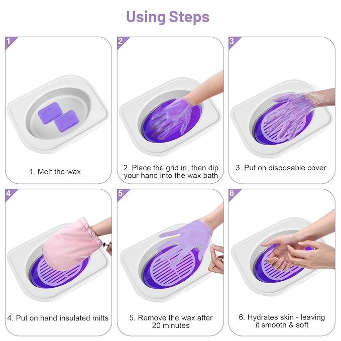 Yofuly Paraffin Wax Machine for Hand and Feet, 3500ml Home Paraffin Wax Bath - Image 7