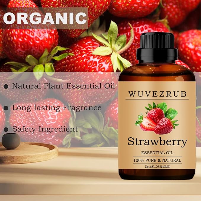 Strawberry Essential Oils, 240ML Pure and Natural Essential Oil - Image 4