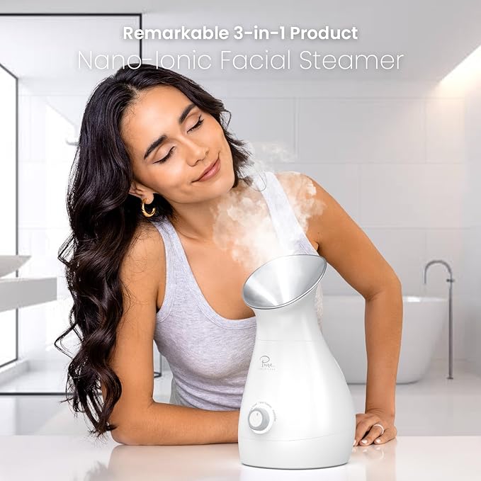 Pure Daily Care NanoSteamer Large 3-in-1 Nano Ionic Facial Steamer - Image 5