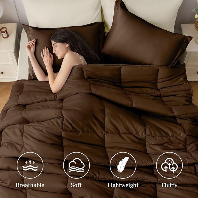 JOLLYVOGUE King Comforter Set, Ultra-Soft Bed in a Bag King Size 7 Pieces - Image 2