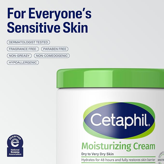 Cetaphil Face & Body Moisturizer, Hydrating Moisturizing Cream - Image 8