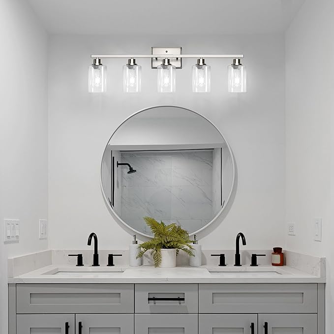 Ascher Bathroom Light Fixtures, 5-Light Vanity Lights - Image 9