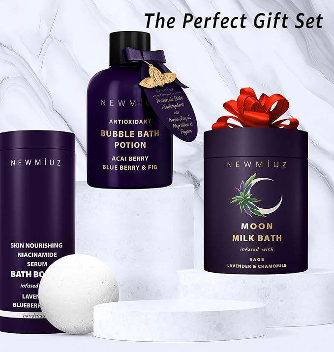 Lavender Bath Bombs Skin Nourishing Moisturize Niacinamide Serum Lavender - Image 5