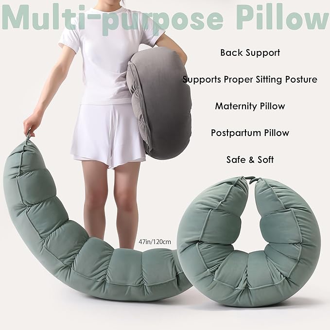 Peallow – Long Round Body Pillow - Image 7