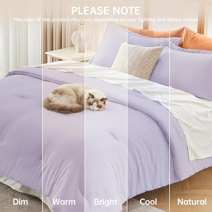 MUXHOMO Queen Comforter Set, All Season Ultra Soft Down Alternative Bedding - Image 9