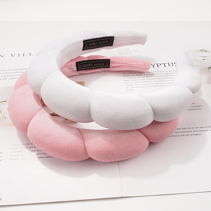 Ayesha Hairband, Sponge Soft Hairband Skincare Makeup Headbands - Image 3