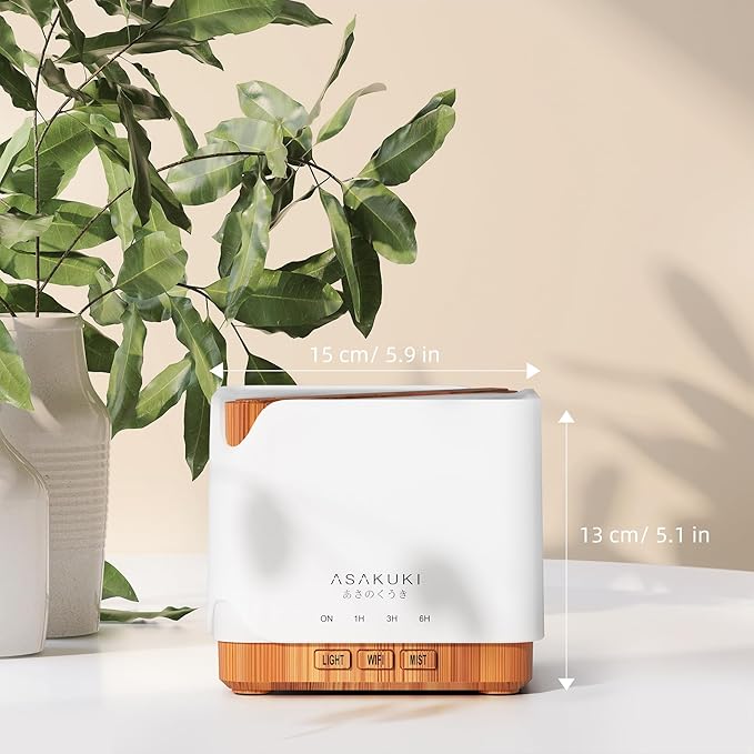 ASAKUKI Essential Oil Diffuser for Home, Smart WiFi 700 ml Humidifier, Connect - Image 6