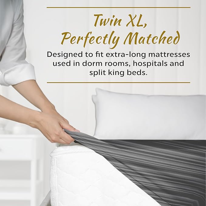 Microfiber 2 Twin XL Fitted Bottom Bed Sheets 1800 Ultra Soft and Comfy - Image 2