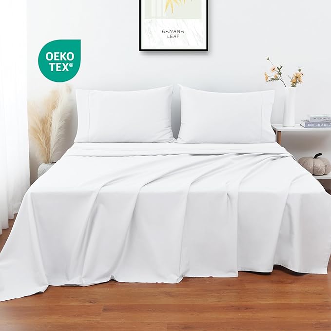 Flat Sheet Only 2 Pack, TwinXL Size 400 Thread Count 100% Egyptian Cotton Flat - Image 6