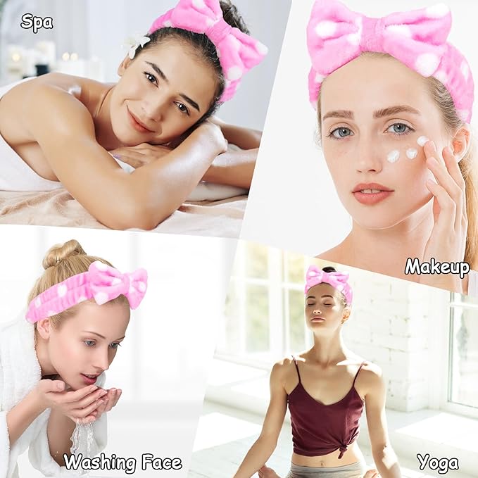 Casoty 12 Pcs Skincare Headbands, Spa Headband - Image 3