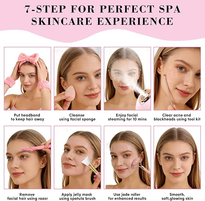 Pjordo Facial Steamer Spa Kit - Image 6