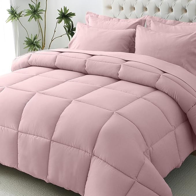 JOLLYVOGUE Twin XL Comforter Set, Ultra-Soft Bed in a Bag Twin XL Size 5 Pieces by JOLLYVOGUE