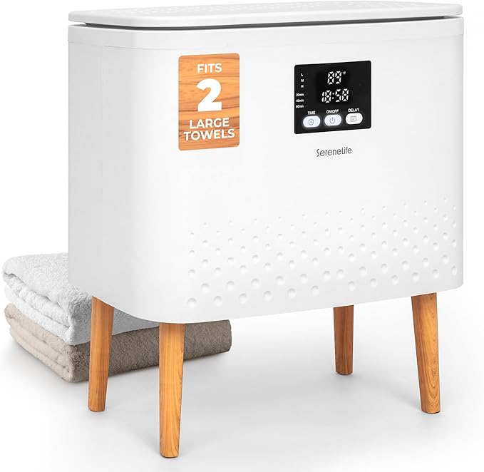 SereneLife Rectangular Towel Warmer Bucket, Large Capacity Blanket and Towel by SereneLife