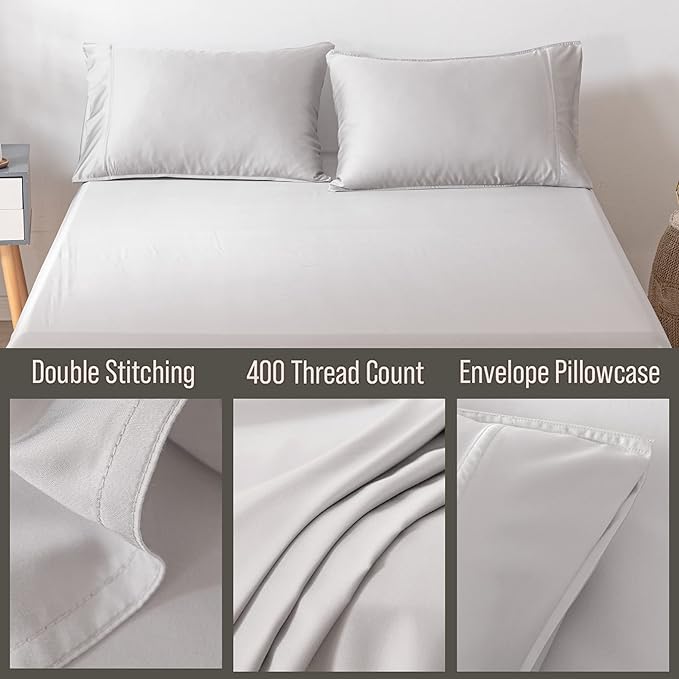 Bella Coterie | Luxury Bamboo Viscose Standard Size Pillowcase Set | 100% - Image 3